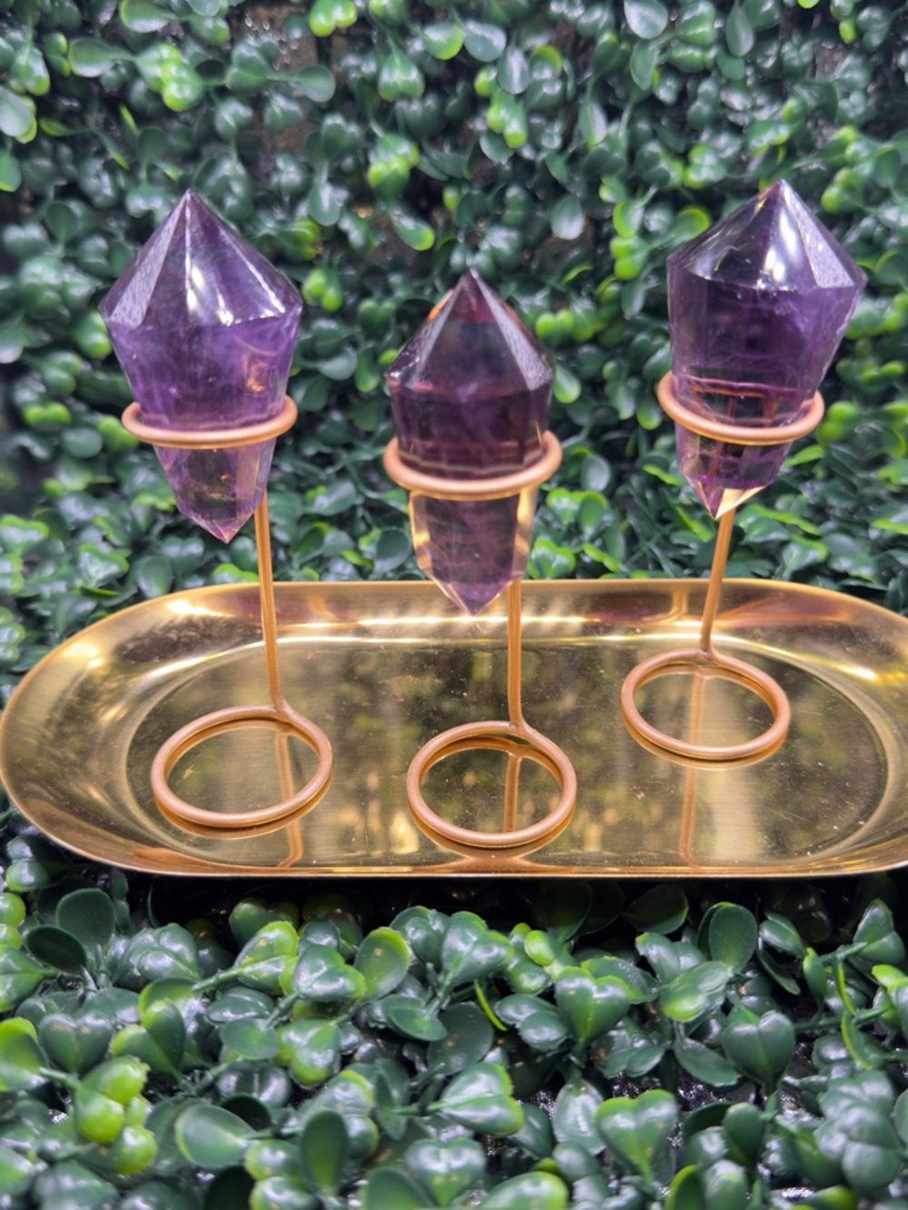 Stunning Amethyst Vogel “Healing Wand”  w/ Stand